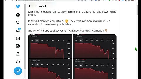 美國總統拜登要拯救矽谷銀行和簽名銀行。 其他地區性銀行呢？