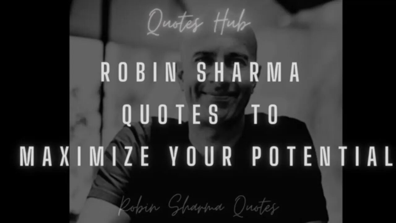 The Best Inspirational Quote of Robin Sharma || Quotes Hub