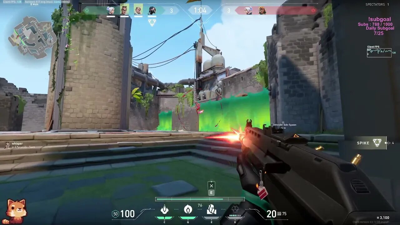 SHE JUMPED OVER THE ULT