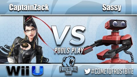 P1 | CaptainZack (Bayonetta) vs. Sassy (R.O.B.) - Wii U Pools Play - Frostbite 2018