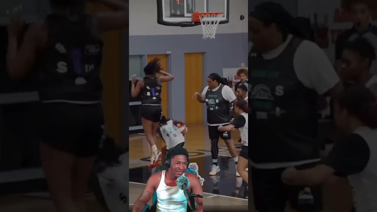 You wouldn’t believe this effortless disrespectful block 😂 #basketball #hoops