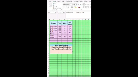 Master Excel TEXTJOIN with Conditions! Filter Product Names Easily | Excel Tips 🚀 #ExcelTutorial