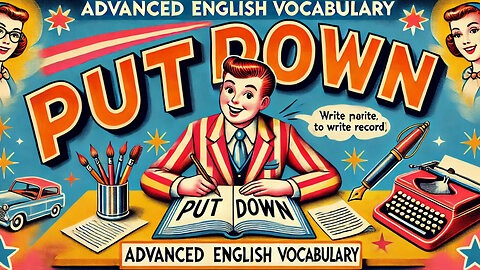 Vocabulary and Pronunciation "PUT DOWN" Advanced English