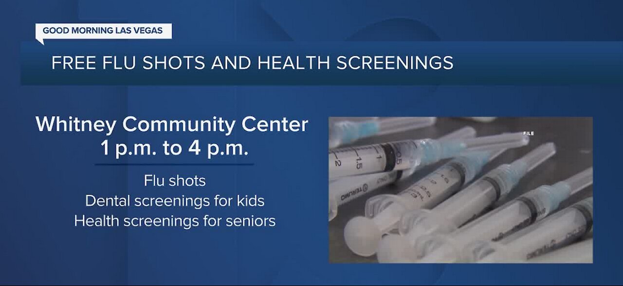 Free flu shots and health screenings