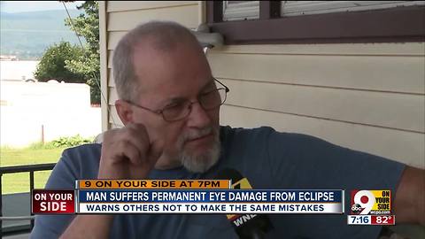 Man suffers permanent eye damage from eclipse