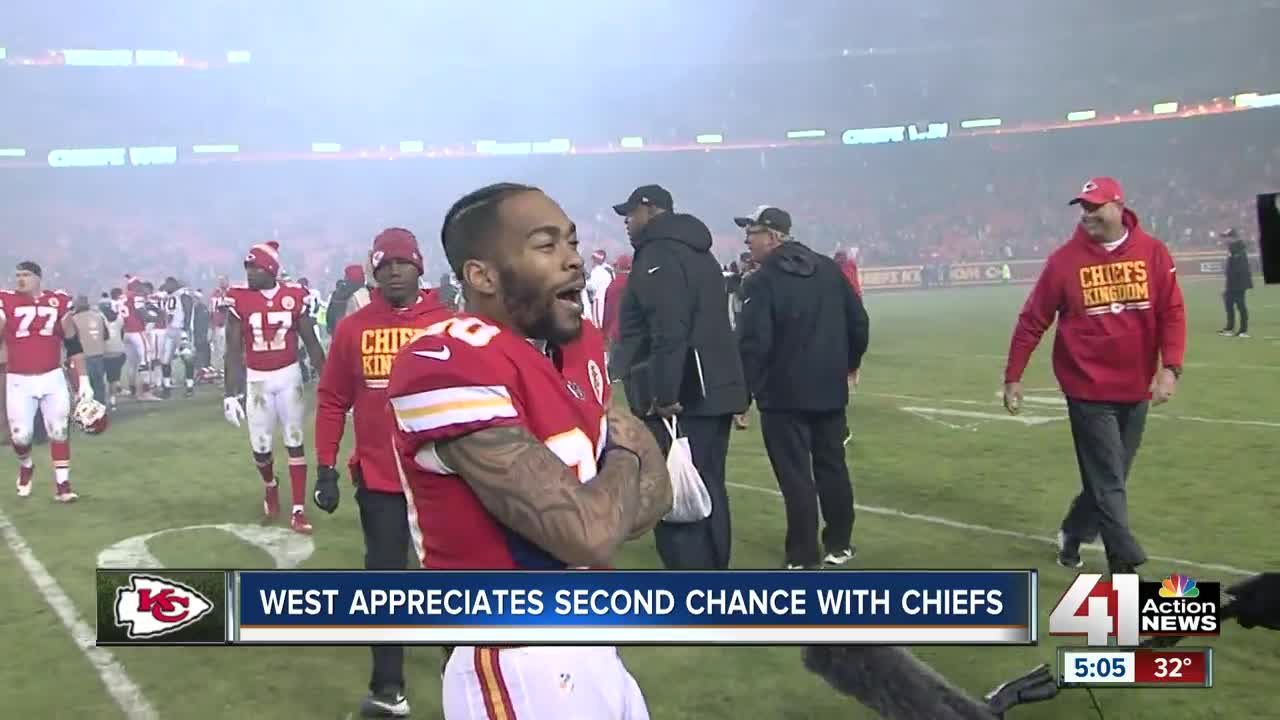 Charcandrick West grateful to be back for Chiefs playoff run