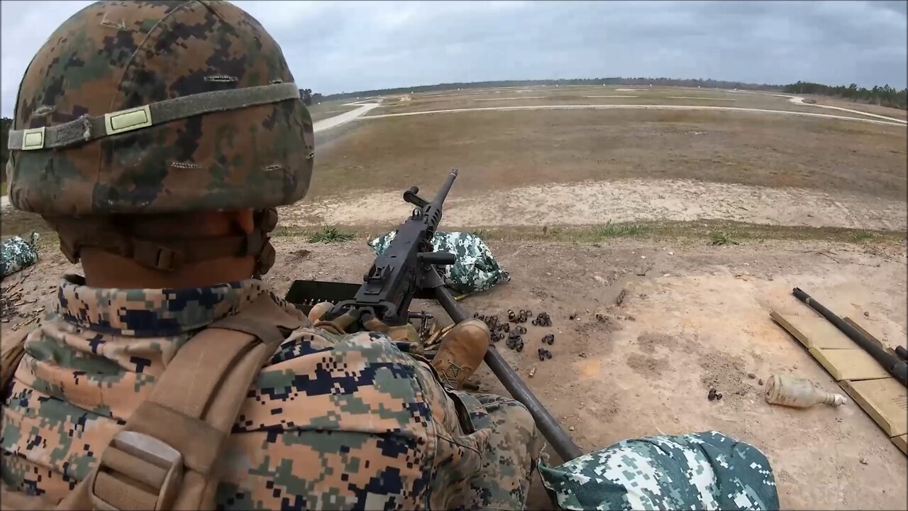 U.S. Marine Machine Gun Training