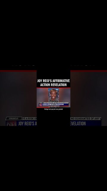 Joy Reid's Affirmative Action Revelation