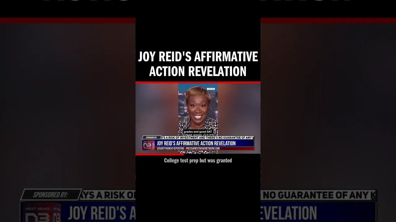 Joy Reid's Affirmative Action Revelation