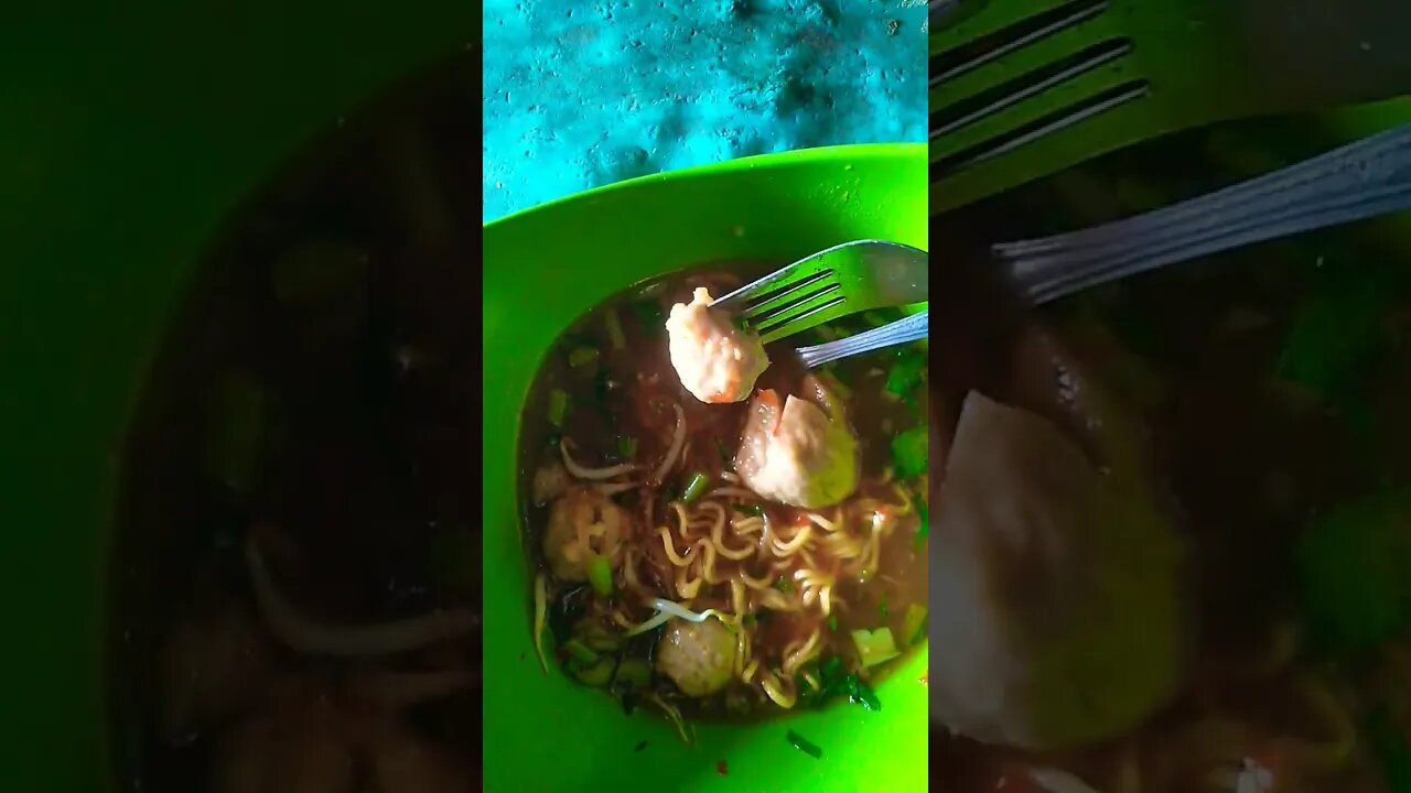 Eat meatballs first now