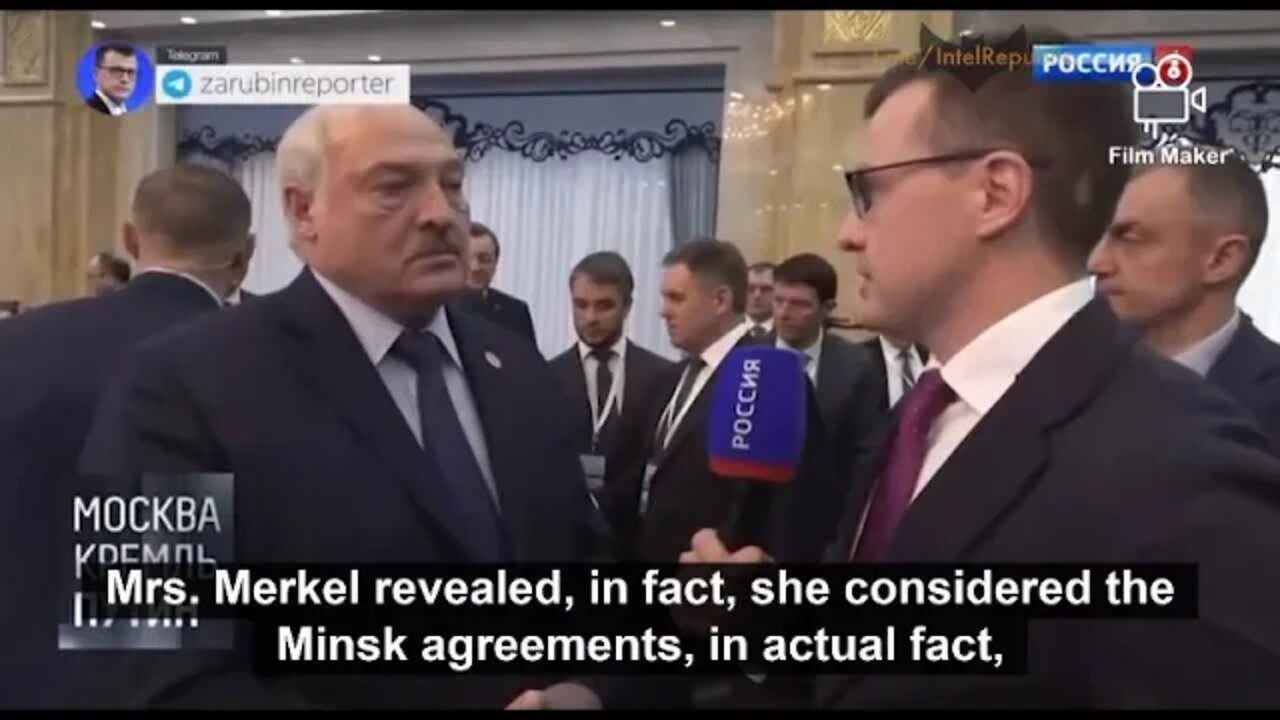 Putin & Lukashenko on Angela Merkel's statement on the Minsk Agreement how Europe armed Ukraine