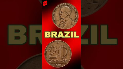 BRAZIL 20 CENTAVOS 1943. #shorts #viral #coinnotesz