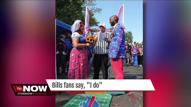 Bills fans say, "I do"