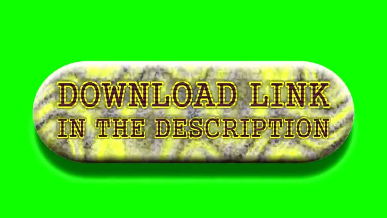 Animated Yellow Button Green Screen 1080p HD
