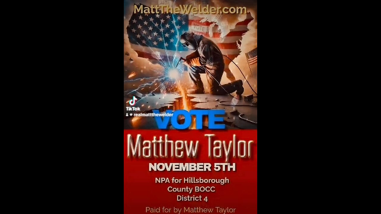 Vote Matthew Taylor Hillsborough County Dist 4