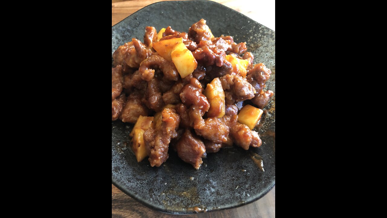 #Shorts Cherry Pork with Pineapple 樱桃肉