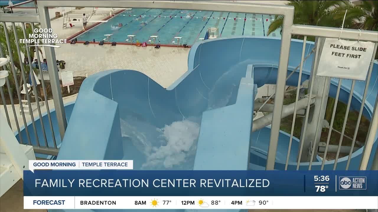 Updated Family Recreation Complex in Temple Terrace provides large pool and fitness center