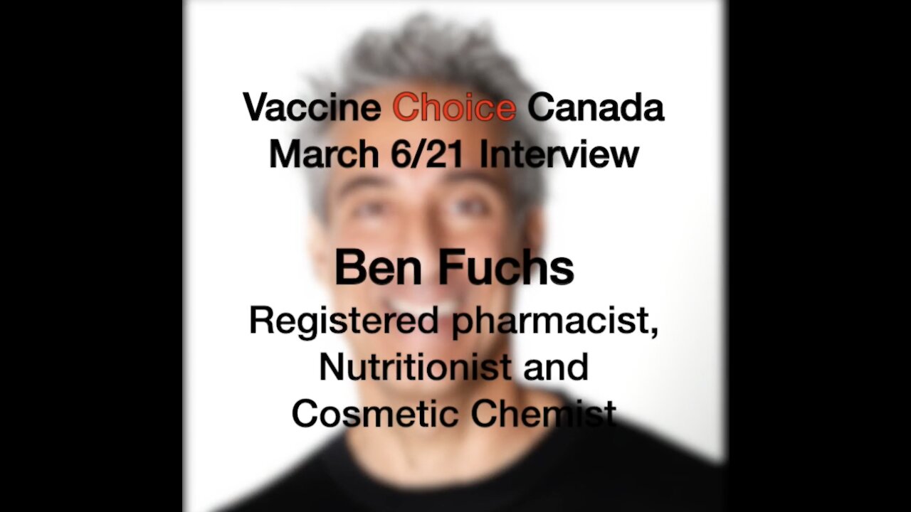 Pharmacist Ben Fuchs March 6/21 Interview