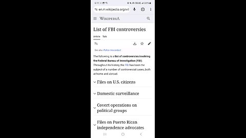 Wikipedia List of FBI controversies.