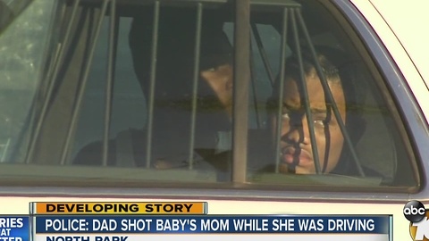 Father shoots mother while she was driving baby
