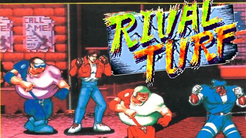 Rival Turf! (Super Nintendo) Arcade Game No Commentary Gameplay. | Retro games