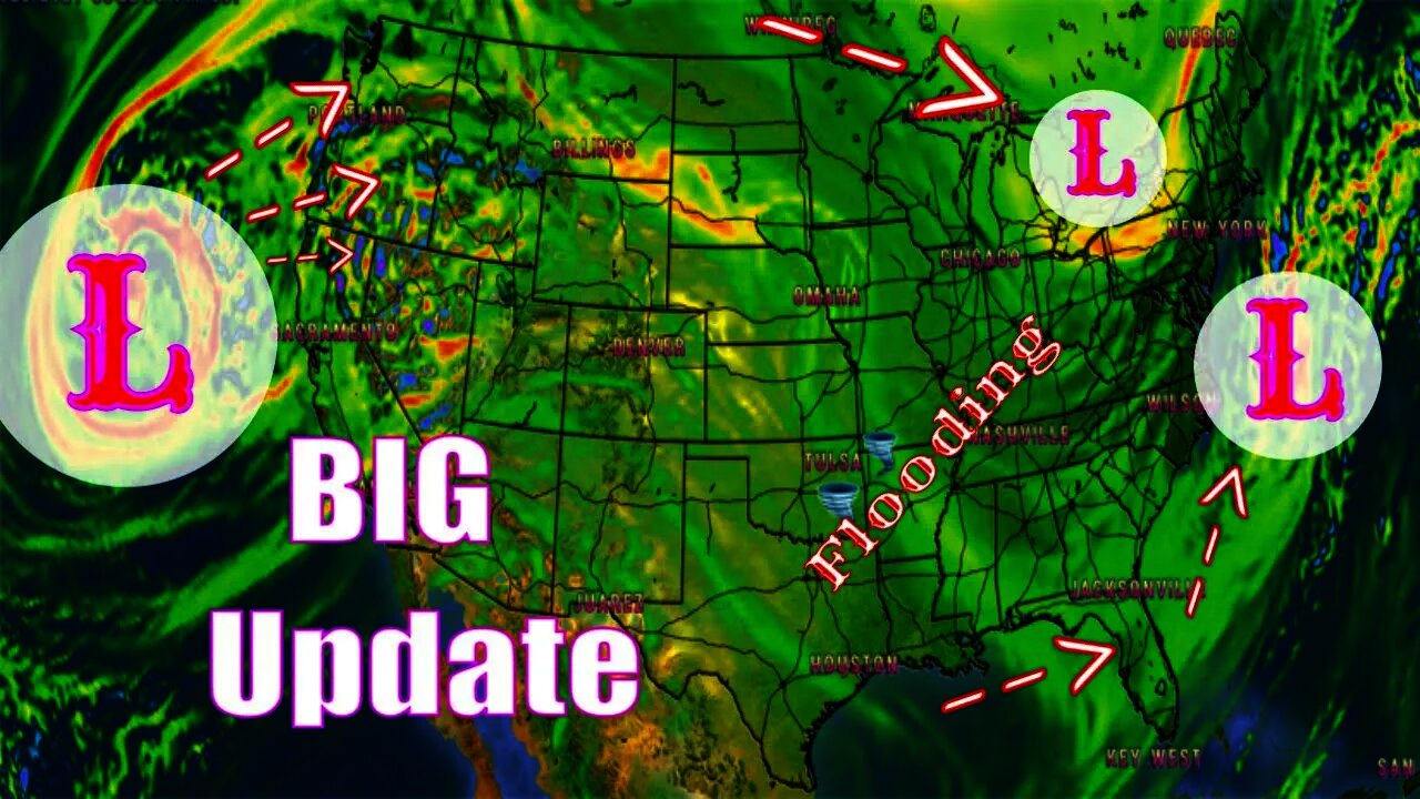 Multiple Storms Bringing Major Snowfall, Ice & Flooding Weather Forecast - The WeatherMan Plus