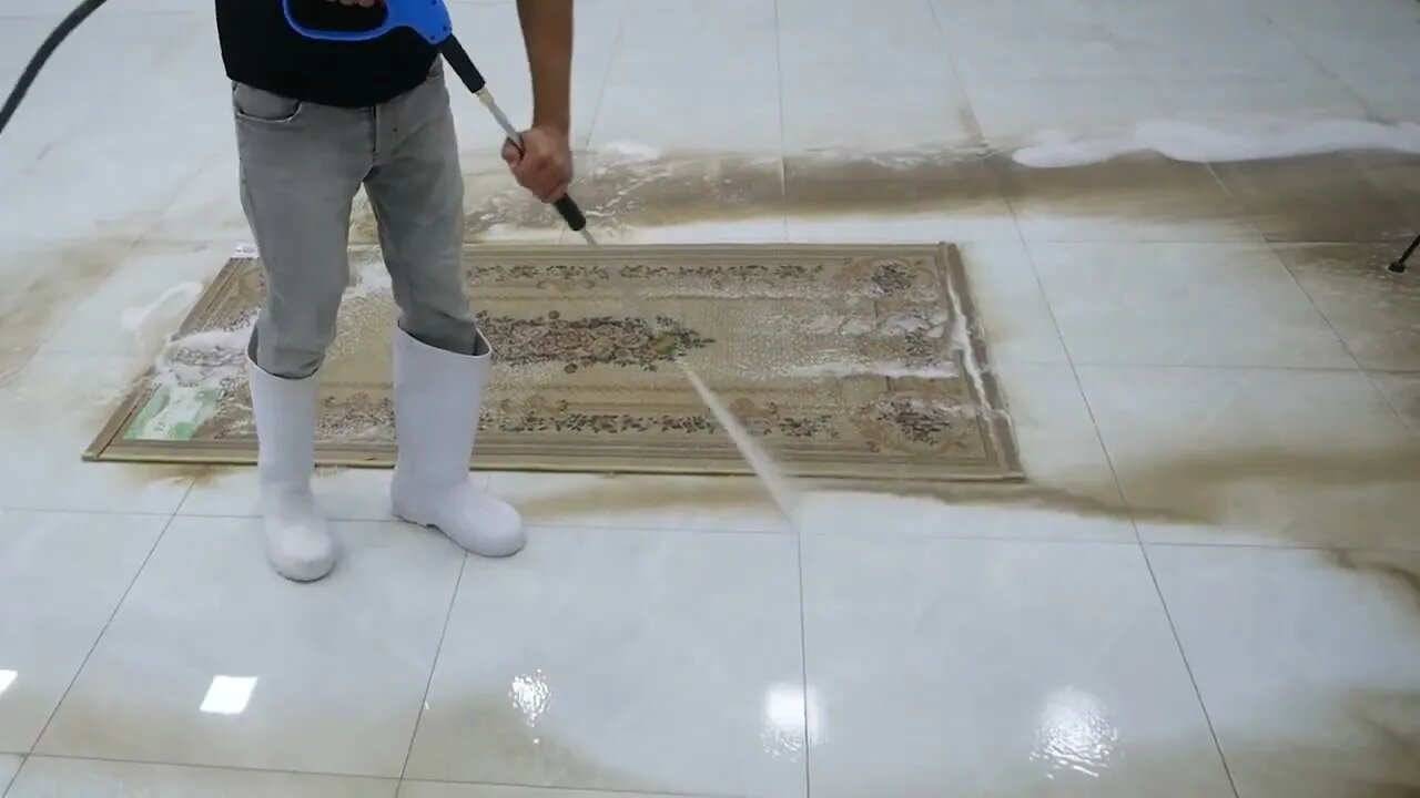 Unbelievable dirty carpet cleaning | ASMR rug washing that makes you relax