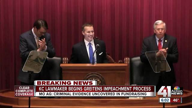 Minority Leader files resolution to start impeachment process for Gov. Greitens