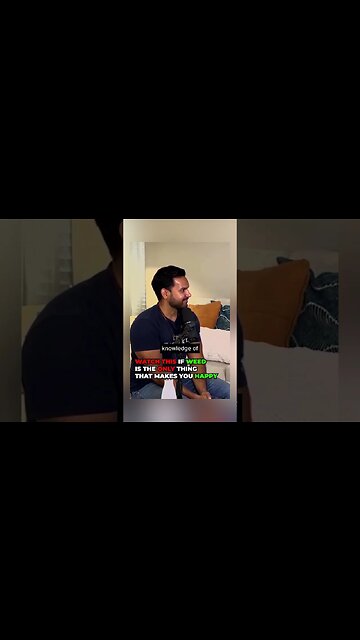 Watch This If Your Only Source Of Comfort Comes From Weed