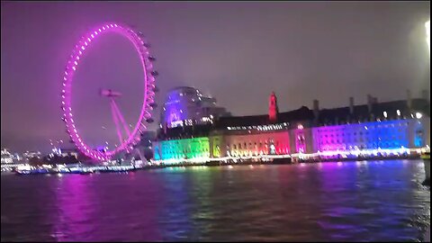 London Eye in Christmas 2023