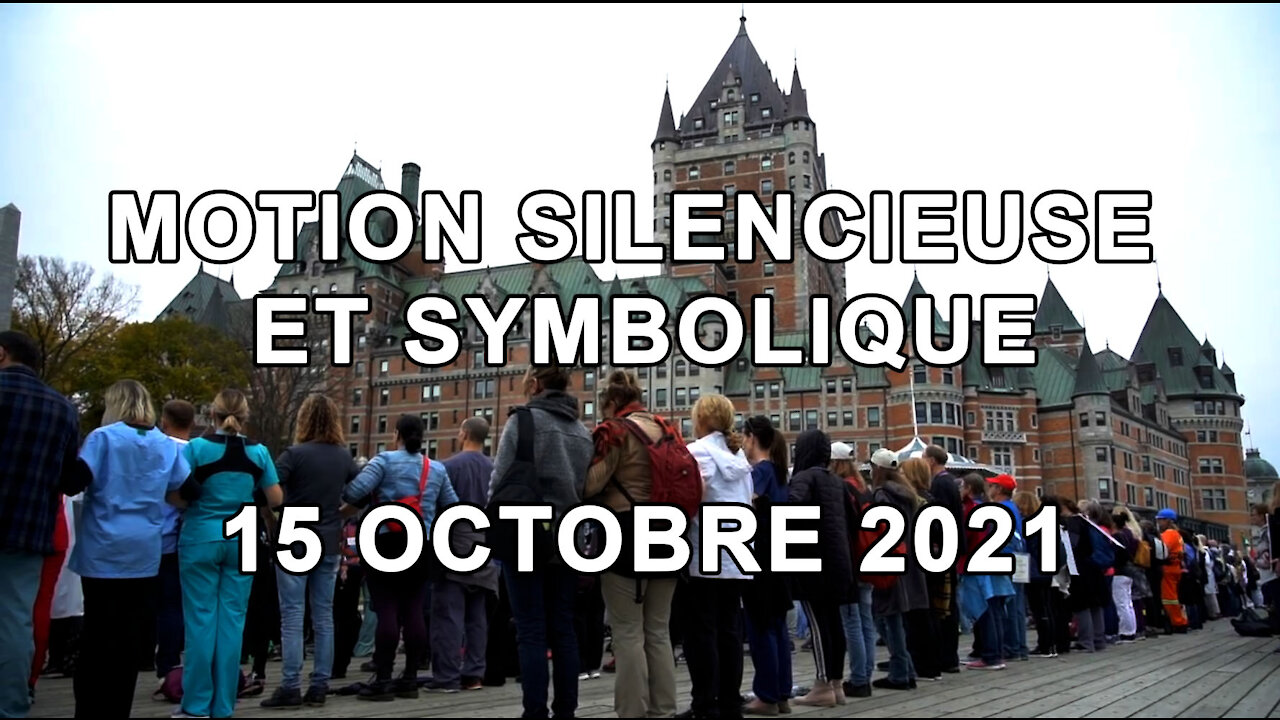 Motion silencieuse et symbolique du 15 octobre 2021