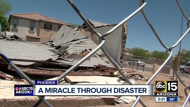 Congregation members react after Phoenix church explosion