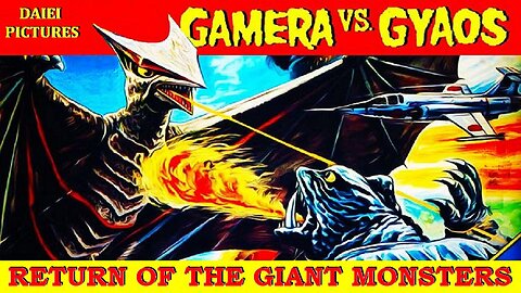 GAMERA VS GYAOS 1967 Japanese Version in English by DAIEI Studios FULL MOVIE HD & W/S