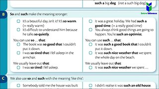 102 - SO and SUCH - Unit 102 - ENGLISH GRAMMAR IN USE - Intermediate