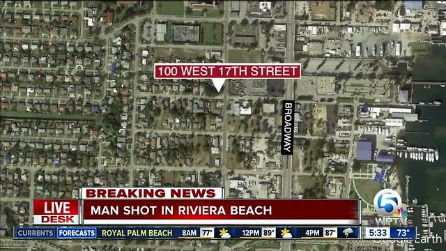 Man shot along 17th Street in Riviera Beach