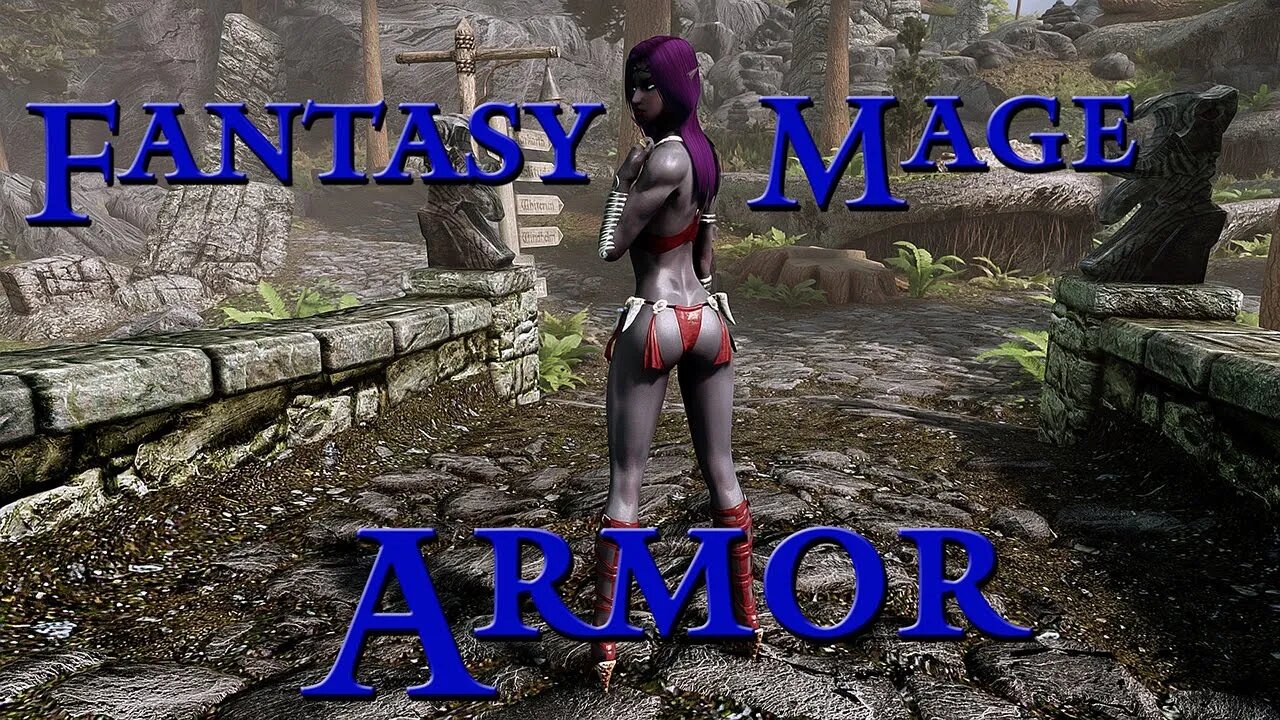 Skyrim Mod - Fantasy Mage Armor - CBBE/3BA Bodyslide PC XBox