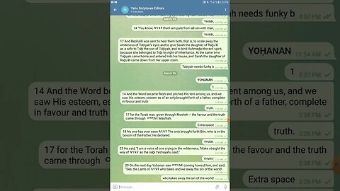 Proof Reading - YOḤANAN 1,2,3 - The Open Source Bible Project - Join the Project and Read With Us!