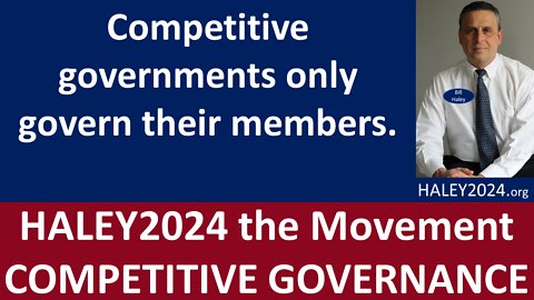 Competitive Governments only Govern Their Members, 26 mins.