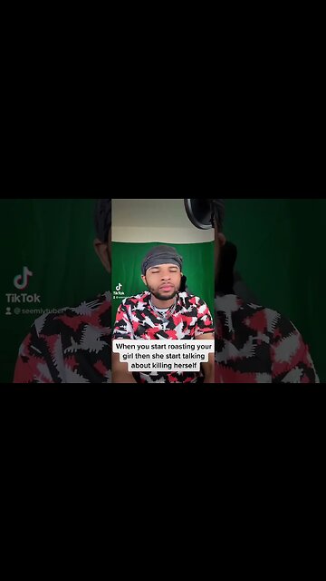 When you roasting your gf and she do this #seemlytuber #funny #tiktok #shorts #blackyoutuber
