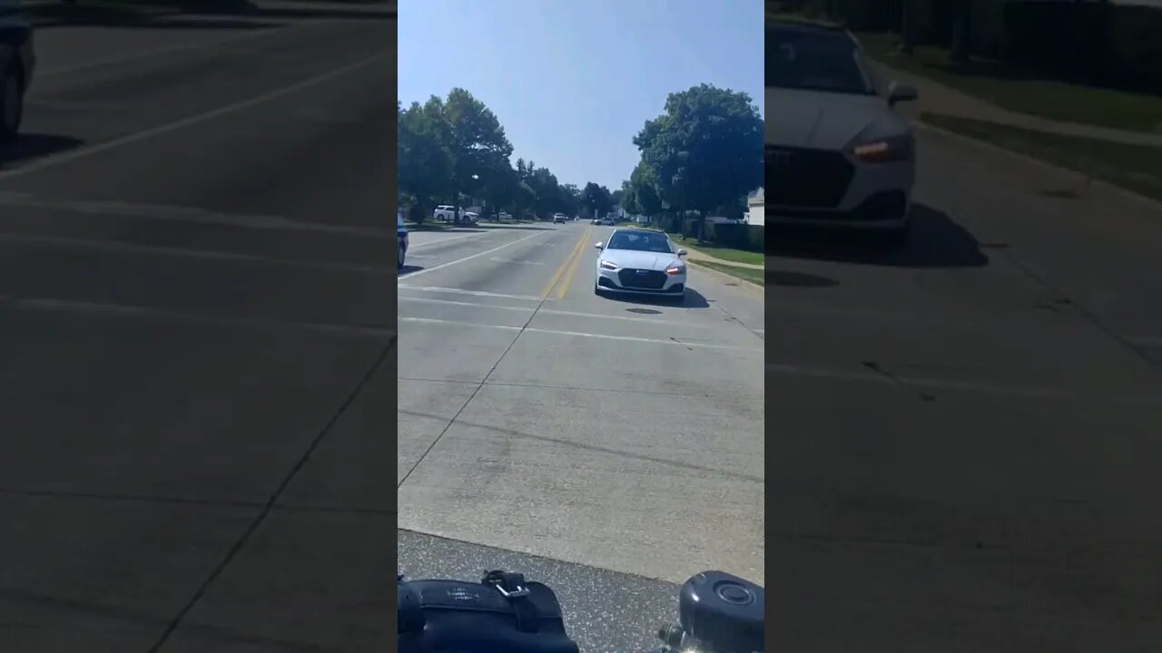 I guess audi gets to drive in any lane