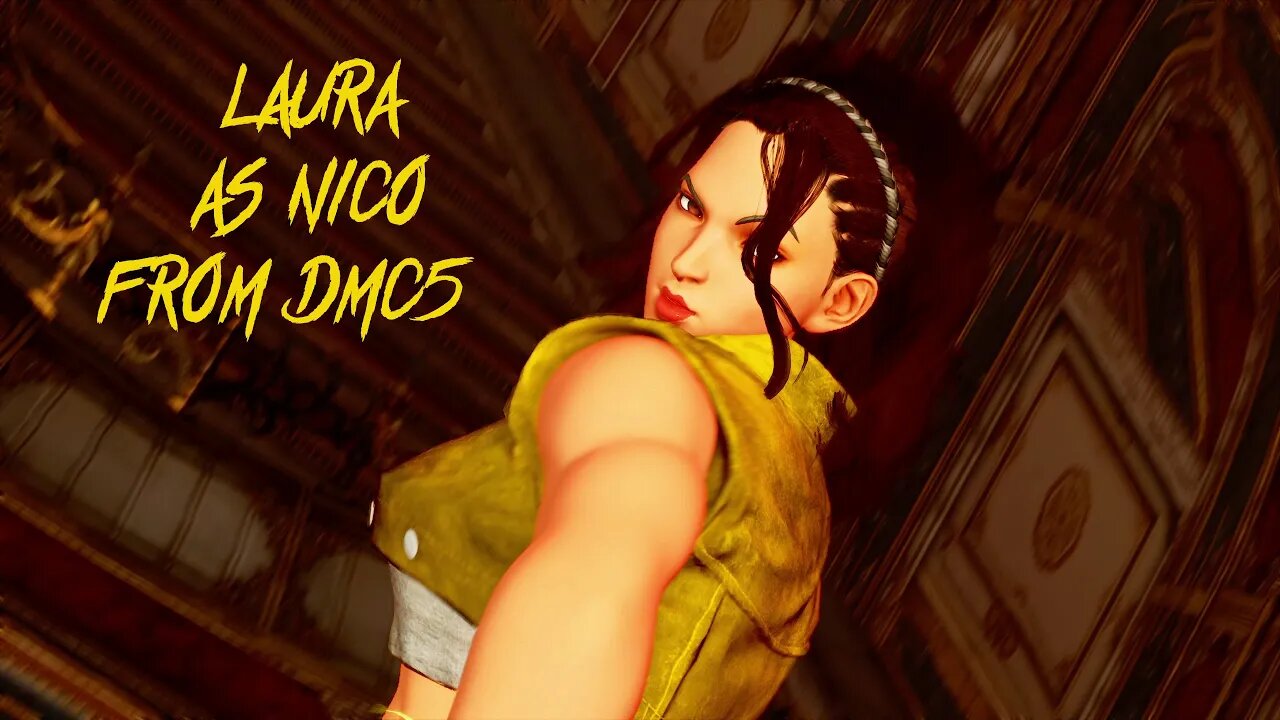 Street Fighter V Laura as Nico from DMC5 Outfit