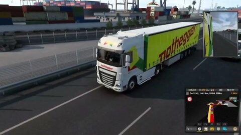 Eurotrucksimulator 2. Mit dem LKW durch Europa Auf der Pro Mod mit guter Musik.