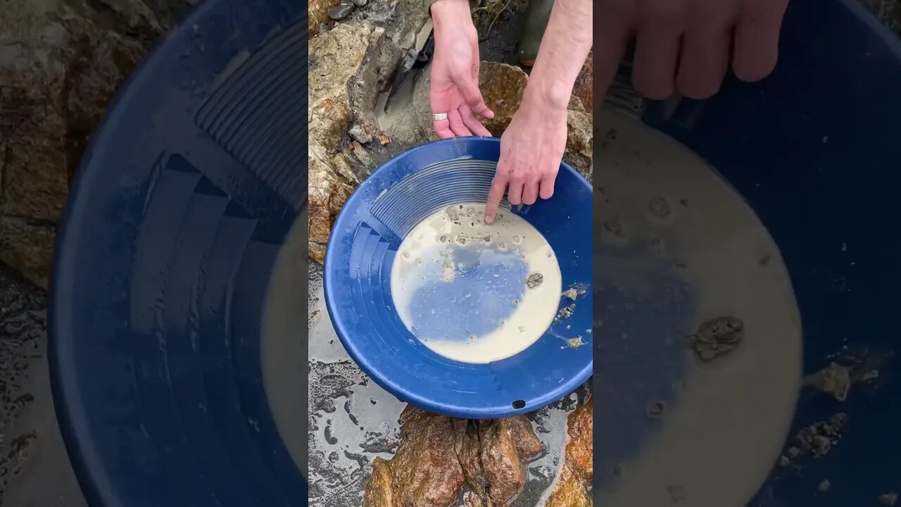 Mining clay off bedrock and finding gold!