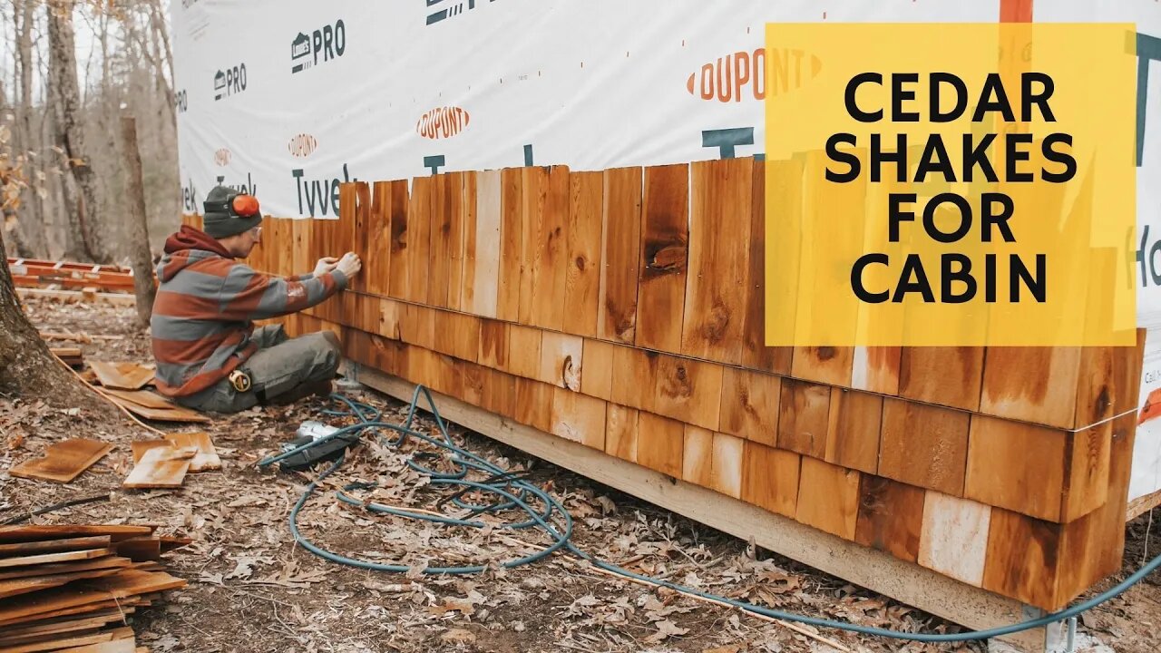 Cedar Siding Time - Cabin Build Ep.19
