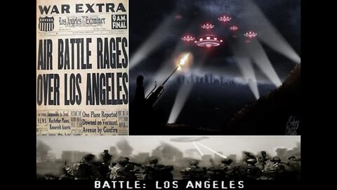 ARMY vs UFO 1942 Los Angeles Captured on Film w CBS Radio Report of Battle