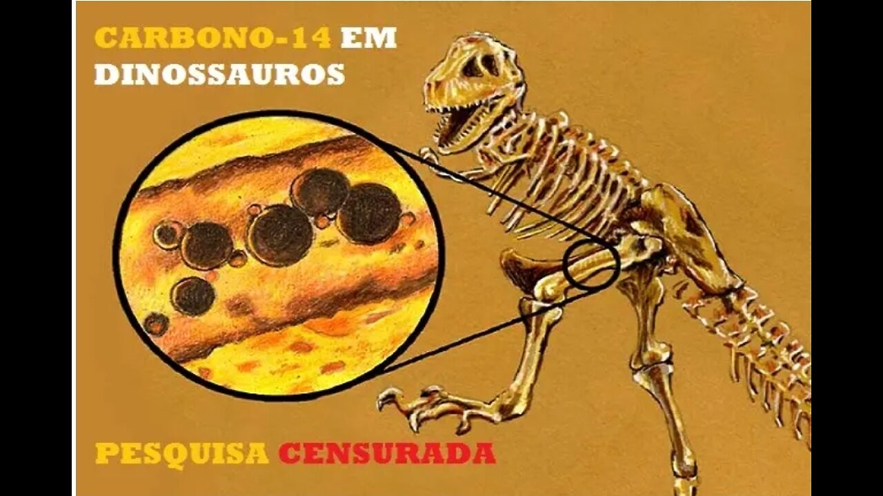 Carbono 14 em ossos de dinossauros? Não deveria estar lá! (Legendado)