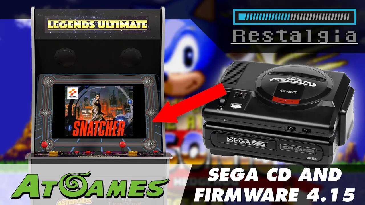 Sega CD On Your AtGames Legends Ultimate and Firmware 4.15 Features!
