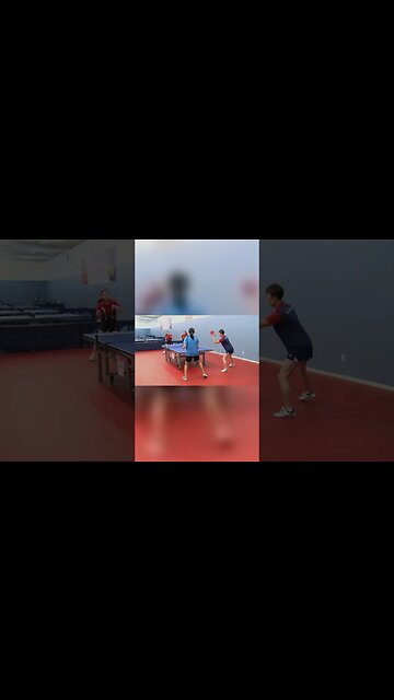Table Tennis Doubles Footwork (Left with Right Hander) Olympic Silver Medalist Gao Jun #shorts