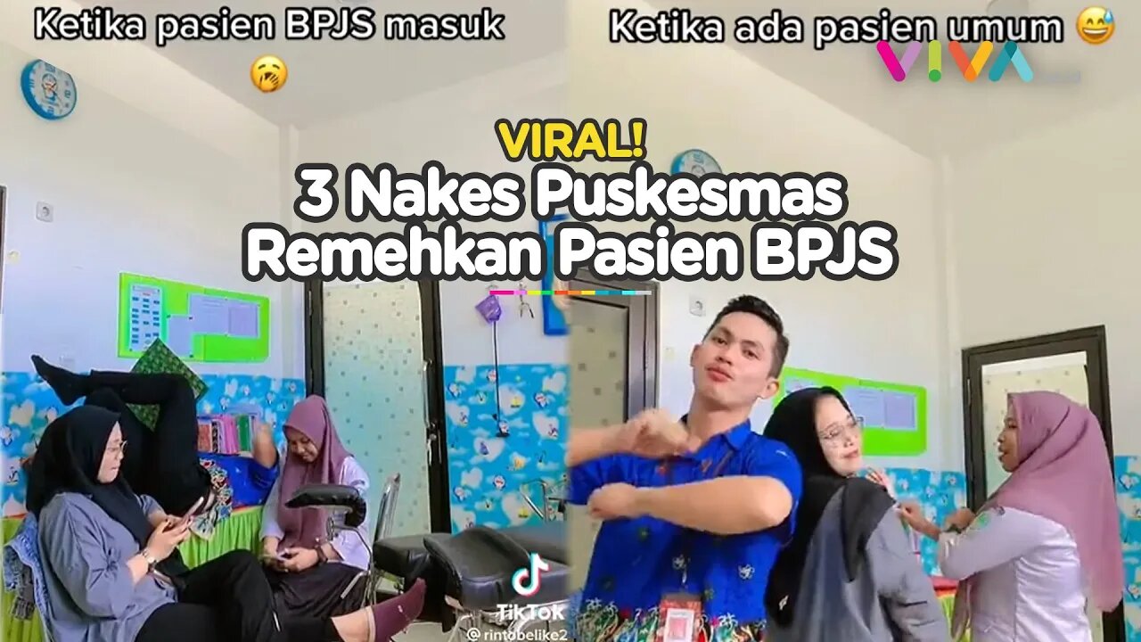 Tiga Nakes Puskesmas Asyik Rebahan dan Hina Pasien BPJS