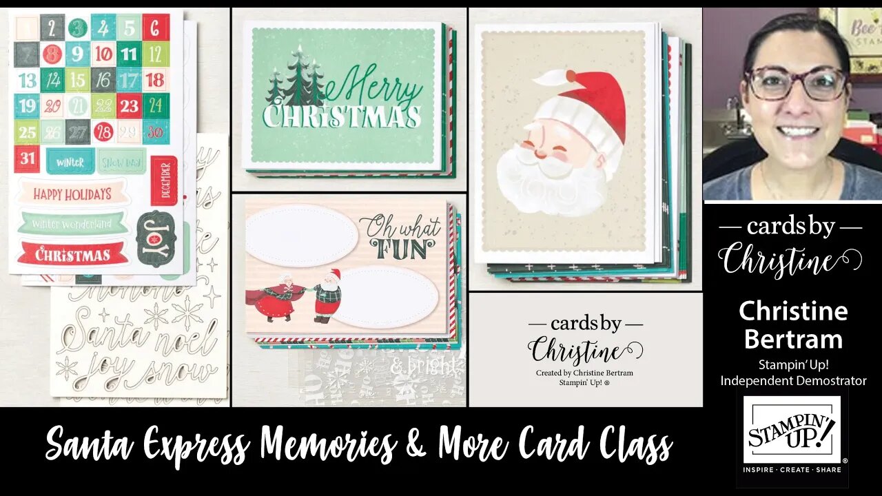 Santa Express Memories n More Class with Cards by Christine